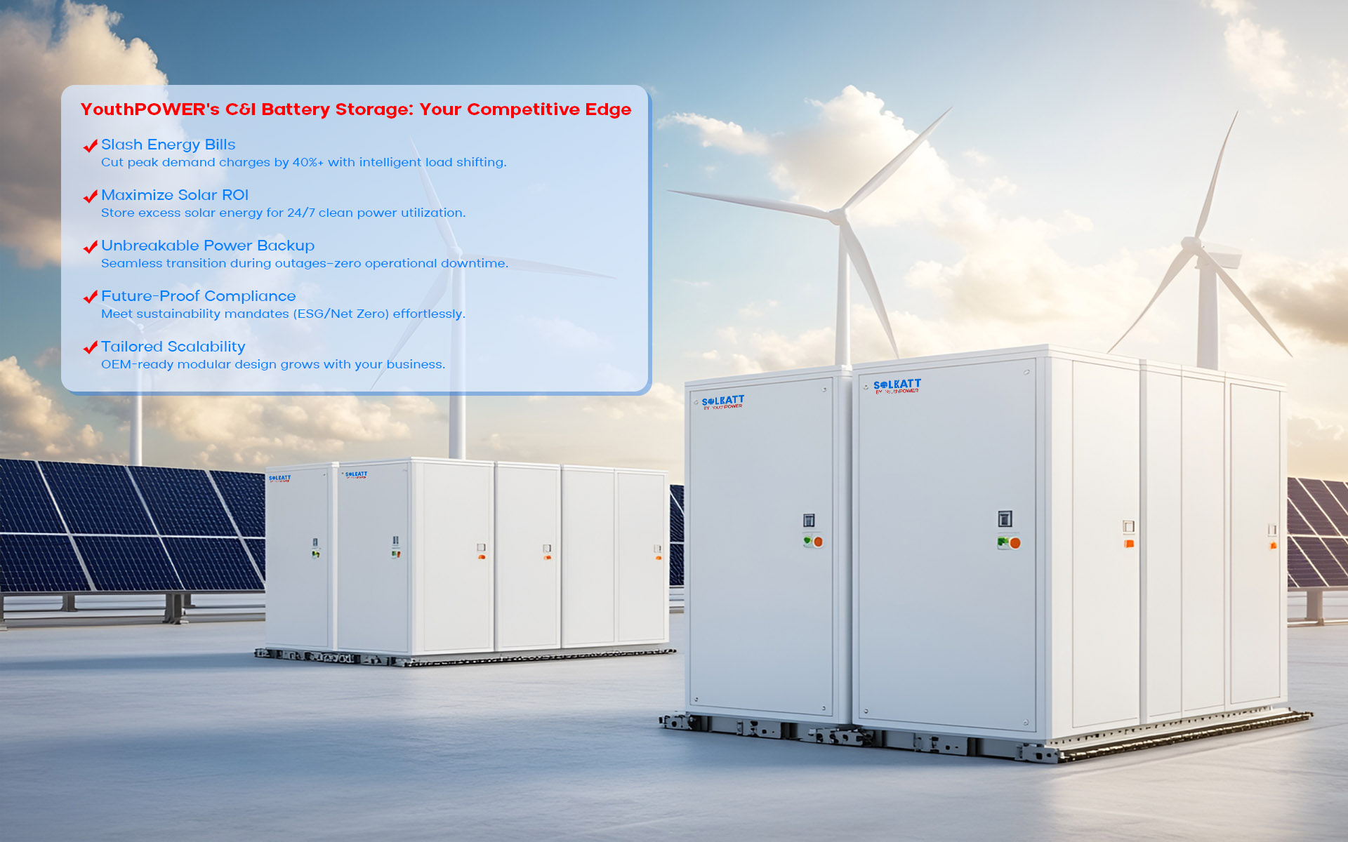 Commerical battery storage