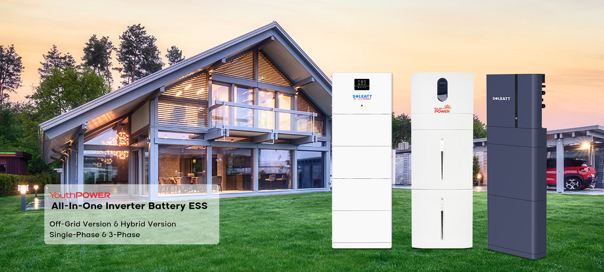 YouthPOWER all-in-one Inverter battery ESS